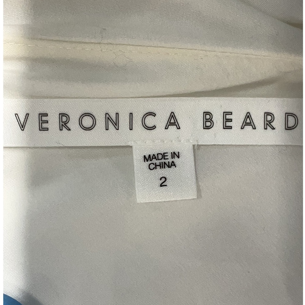 Veronica Beard “Gigi” White One Shoulder Ruffle Top - Size 2 - Picture 9 of 9